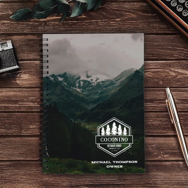 Rustic Masculine Forest Mountains Outdoors Notebook (Creator Uploaded)