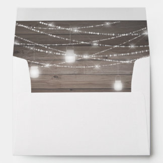 Rustic Mason Jar Envelope