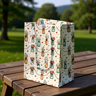Rustic Mason Jar Gift Bag
