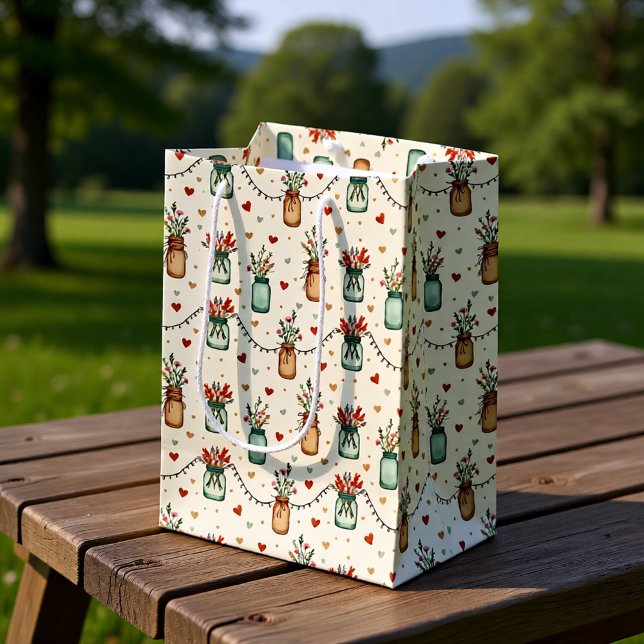 Rustic Mason Jar Gift Bag (Creator Uploaded)