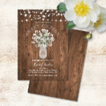 Rustic Mason Jar Lights Sweet 16 Birthday Party Invitation<br><div class="desc">This design features dainty watercolor baby's breath flowers in a mason jar vase on a rustic wood background. Click the customize button for more flexibility in modifying the text or moving the graphics! Variations of this design as well as coordinating products are available in our shop, zazzle.com/doodlelulu*. Contact us if...</div>