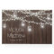 Rustic Mason Jar String Light Wedding Guest Book