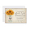 Rustic Mason Jar Sunflower Wedding Invitations