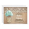 rustic mason jar turquoise hydrangea bridal shower