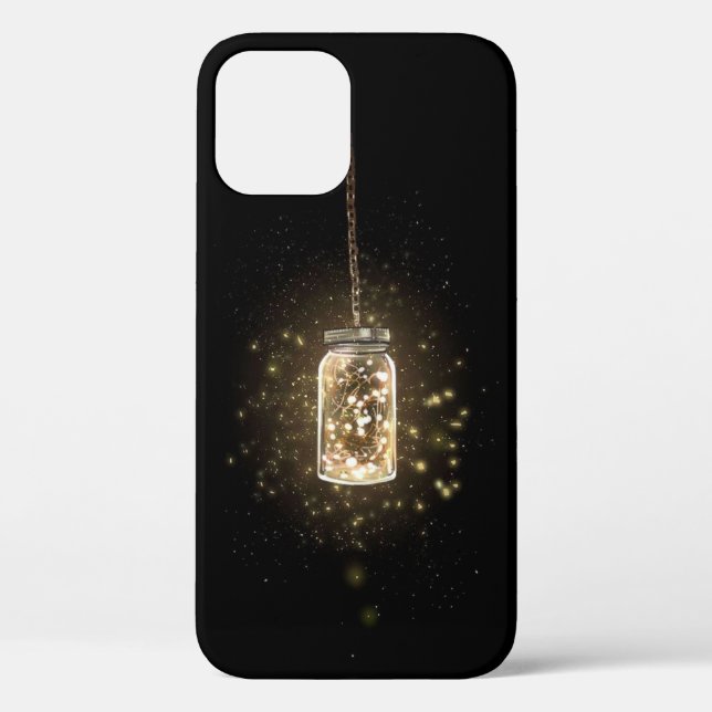 Rustic Mason Jars String Lights   Case-Mate iPhone Case (Back)