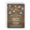rustic mason jars with lights bridal shower invite
