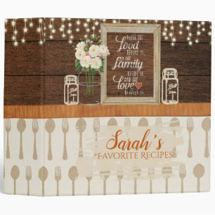 Rustic Mason Kitchen Binder
