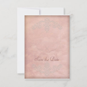 Rustic Mauve Wedding Save the Date Cards