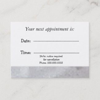 Rustic Medical Appointment Card