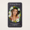 Rustic Memorial Floral Photo Funeral Prayer Card