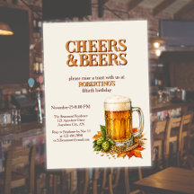 Rustic Men's Cheers and Beers 50th birthday party
