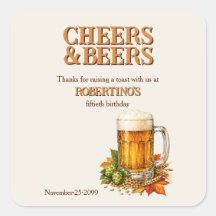Rustic Men's Cheers and Beers 50th birthday party