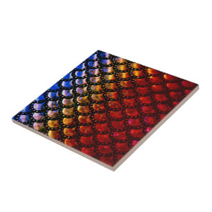 Rustic Mermaid Scales   Tile