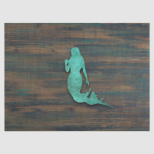 Rustic Mermaid (Teal) Tissue Paper