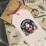 Rustic Merry Christmas & Santa Cause Gift Tags<br><div class="desc">Add a touch of rustic charm to your holiday decor with our 'Rustic Merry Christmas & Santa Cause' pillow. This delightful design captures the spirit of Christmas with a warm and cozy feel.Spread the joy and the spirit of giving this holiday season with our 'Rustic Merry Christmas & Santa Cause'...</div>