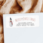 Rustic Merry Christmas Watercolor Snowman Family<br><div class="desc">Stand out from the rest of the holiday cards this season with this cute, whimsical holiday design that features an adorable watercolor snowman. The words, "Merry Christmas, Anderson Family, and your address" appears in a hand-lettered red rustic typography and modern black font. Customize this unique, one-of-a-kind card with your own...</div>