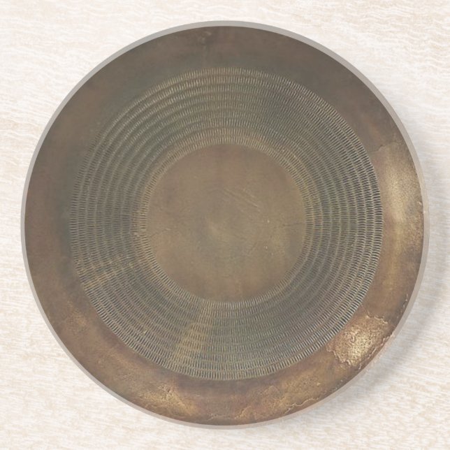Rustic metal coaster (Front)