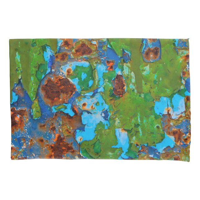 Rustic Metal Peeling Paint Vintage , Pillow-Cover Pillowcase (Front)