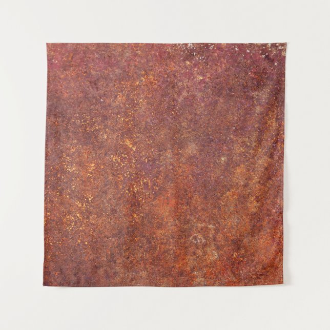 Rustic metal: textured surface. tapestry (Front)
