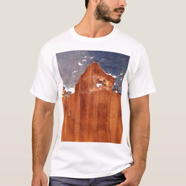 Rustic Metal: Vintage Iron Texture. T-Shirt (Front)