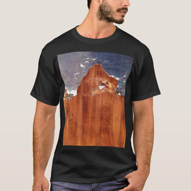 Rustic Metal: Vintage Iron Texture. T-Shirt (Front)