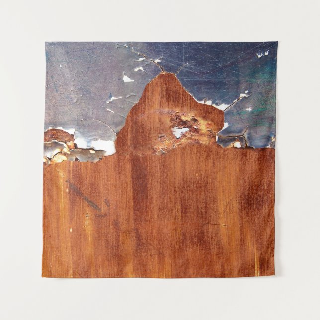 Rustic Metal: Vintage Iron Texture. Tapestry (Front)
