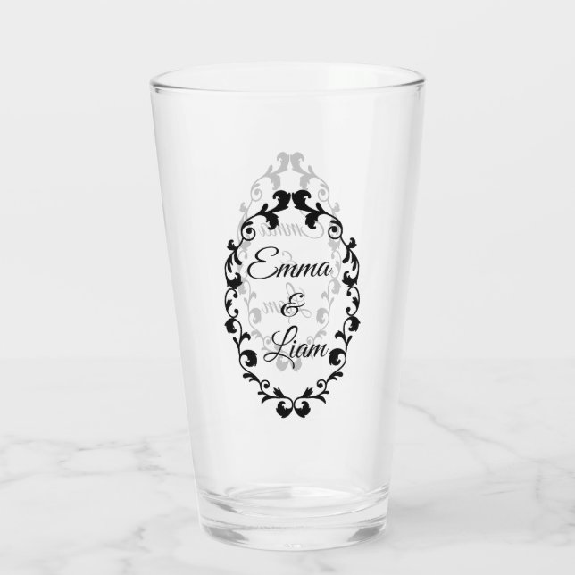 Rustic Mexican Wedding Cups & Glasses (Back)