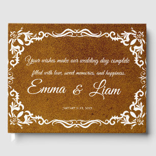 Rustic Mexican Wedding Guest Book 