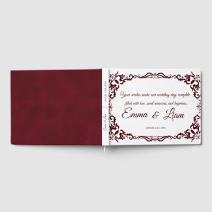 Rustic Mexican Wedding Guest Book 