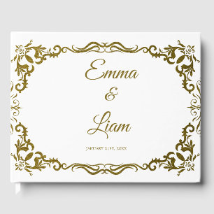 Rustic Mexican Wedding Guest Book 