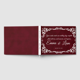 Rustic Mexican Wedding Guest Book 