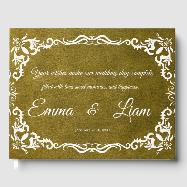 Rustic Mexican Wedding Guest Book  (Front)