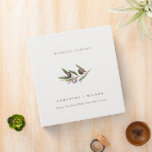 Rustic Minimal Olive Branch Foliage Wedding Album Binder<br><div class="desc">For any further customisation or any other matching items,  please feel free to contact me at yellowfebstudio@gmail.com</div>