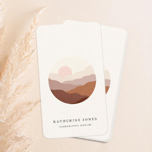 Rustic Minimalist Boho Business Card