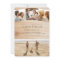 Rustic Minimalist Elegant Wood & 5 Photos Wedding