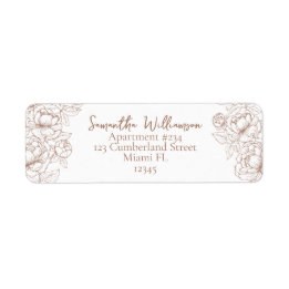 Rustic Mocha Mousse Classic Mariage Adresse de ret