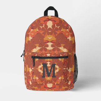 Rustic Modern Blended Leaves 4 Printed Backpack