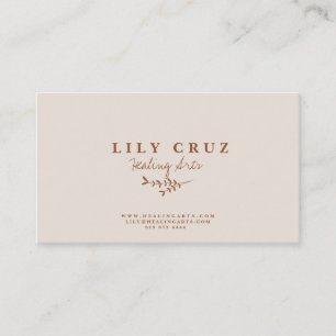Rustic Modern Botanical Personalized Business Card