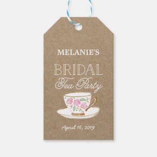 Rustic Modern Bridal Tea Party   Bridal Shower Gift Tags