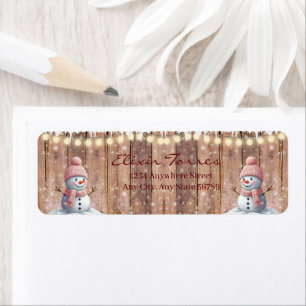 Rustic Modern Elegant Snowman Baby Shower