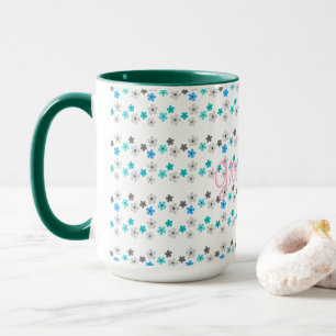 Rustic Modern Floral  Pattern Mug