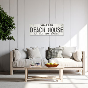 Rustic Modern Industrial Farmhouse Beach House Canvas Print