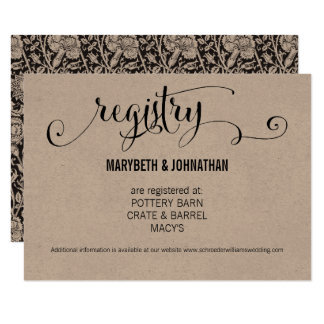 wedding registry invitations amp announcements zazzle canada registry announcement cards
