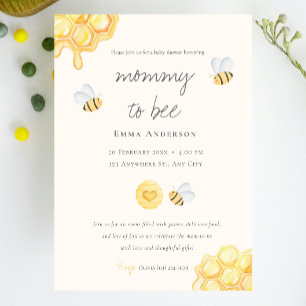 Rustic Mommy to bee Baby Shower Invitation