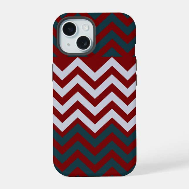 Rustic Monogram Groovy Chic iPhone 15 Case (Back)
