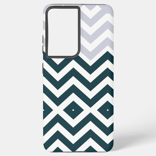 Rustic Monogram Groovy Chic  Samsung Galaxy S21+ Case (Back)