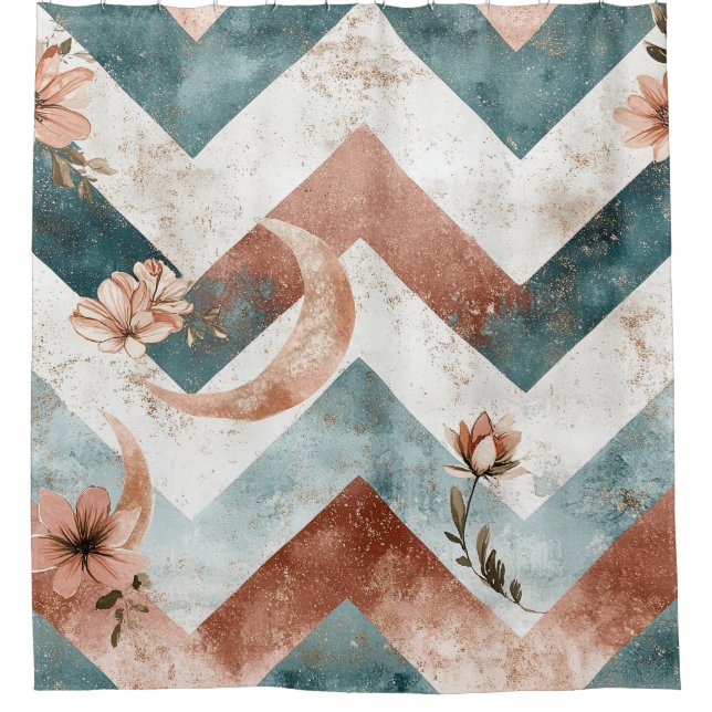 Rustic Moon Floral Chevron Earthy Pattern (5) (Front)