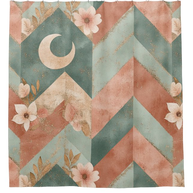 Rustic Moon Floral Chevron Earthy Pattern (7) (Front)