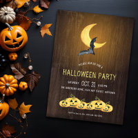 Rustic Moonlight Halloween Party