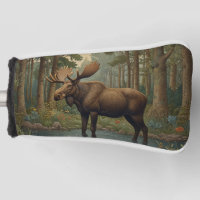 Rustic moose boho woodland forest greenery